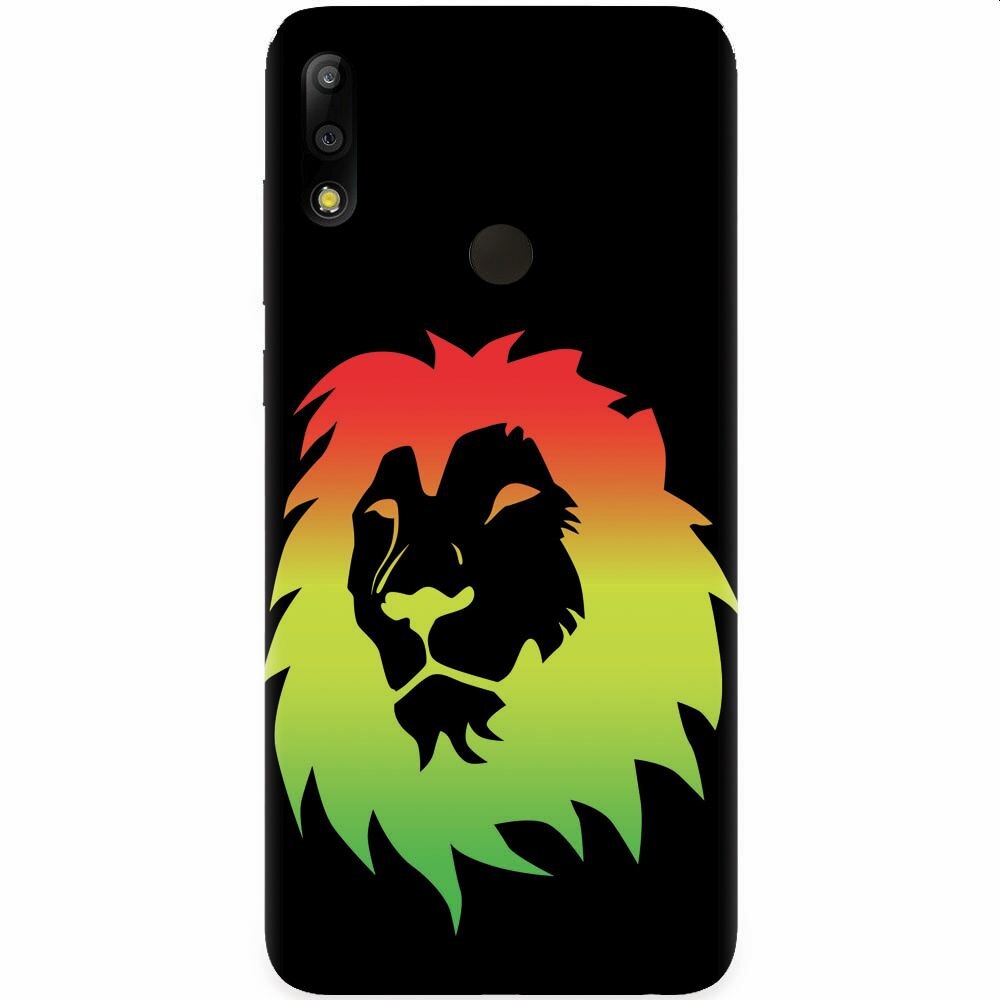 Husa silicon pentru Asus Zenfone Max Pro M2, Rasta Color Lion