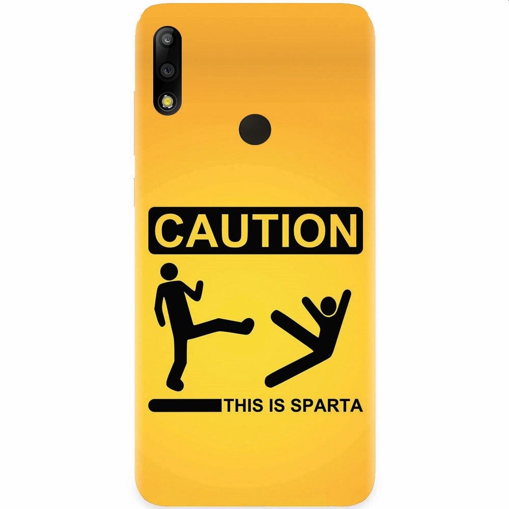 Husa silicon pentru Asus Zenfone Max Pro M2, This Is Sparta Funny Illustration