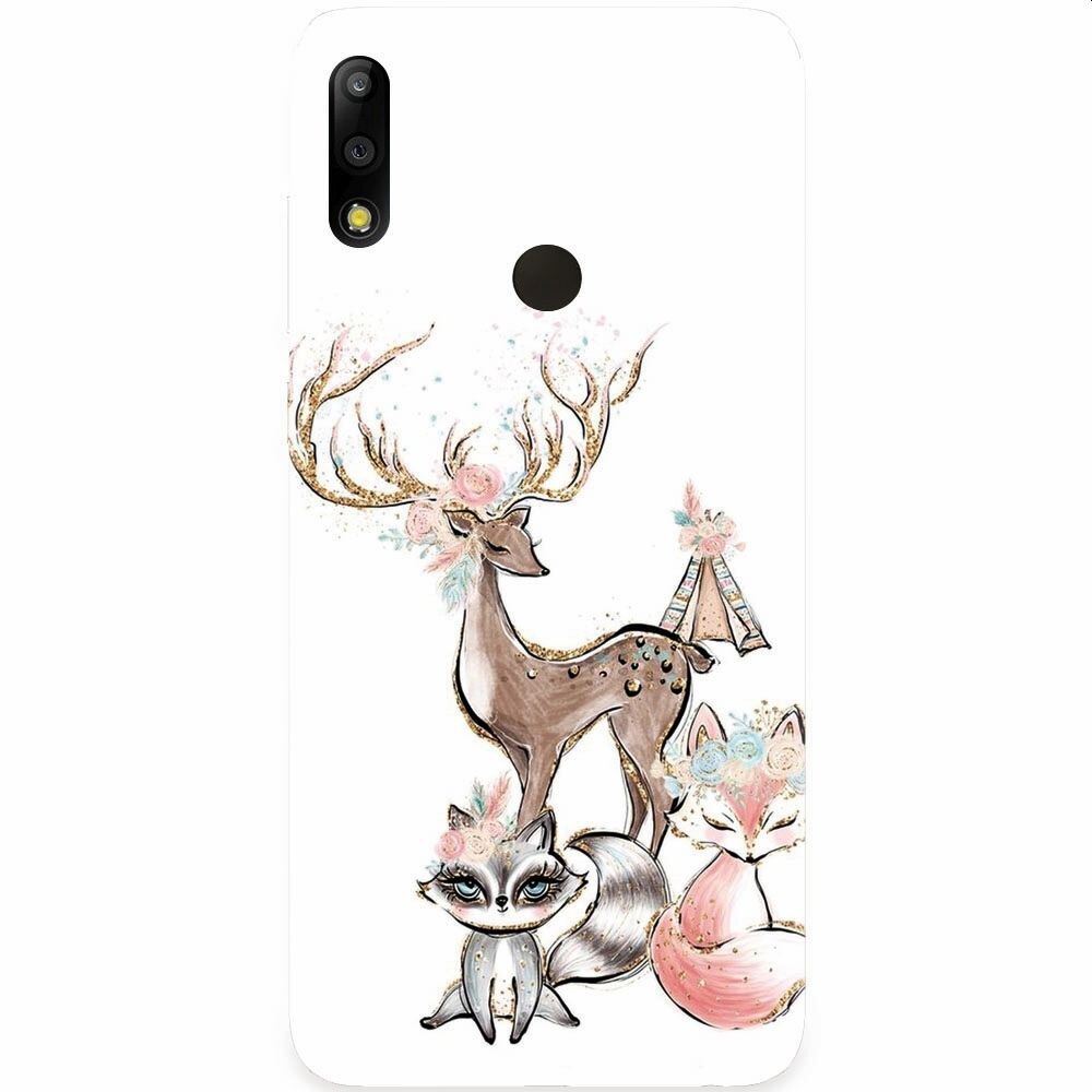 Husa silicon pentru Asus Zenfone Max Pro M2, Foxs And Deer
