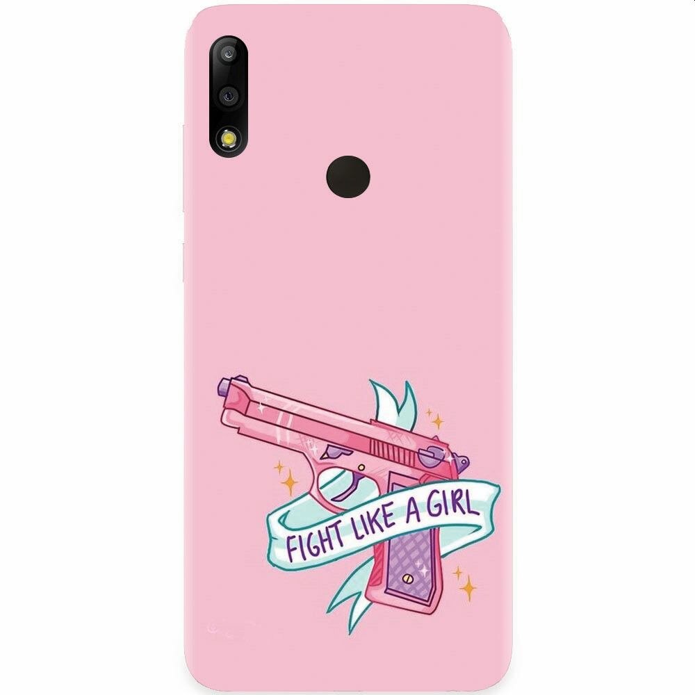 Husa silicon pentru Asus Zenfone Max Pro M2, Fight Like A Girl