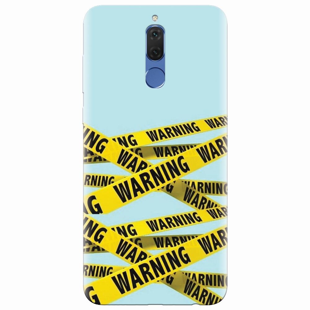 Husa silicon pentru Huawei Mate 10 Lite, Warning