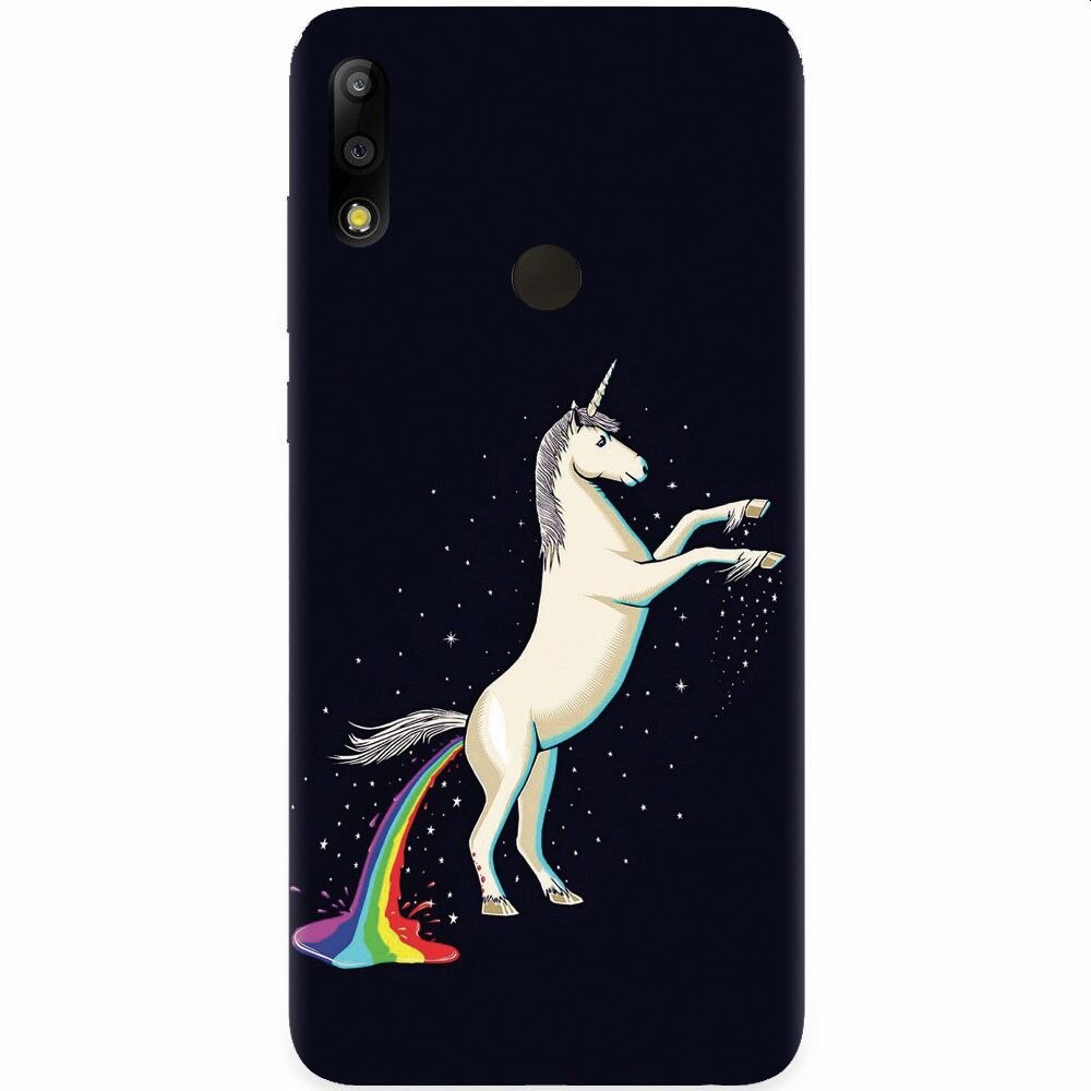 Husa silicon pentru Asus Zenfone Max Pro M2, Unicorn Shitting Rainbows