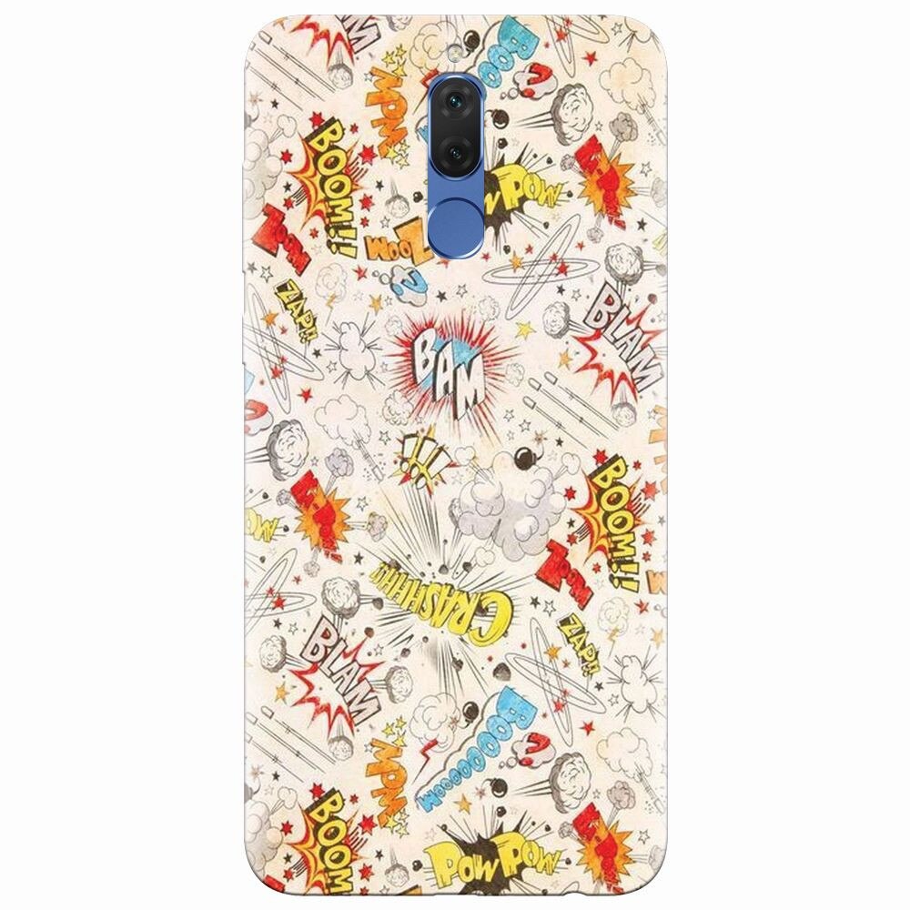 Husa silicon pentru Huawei Mate 10 Lite, Vintage Comic