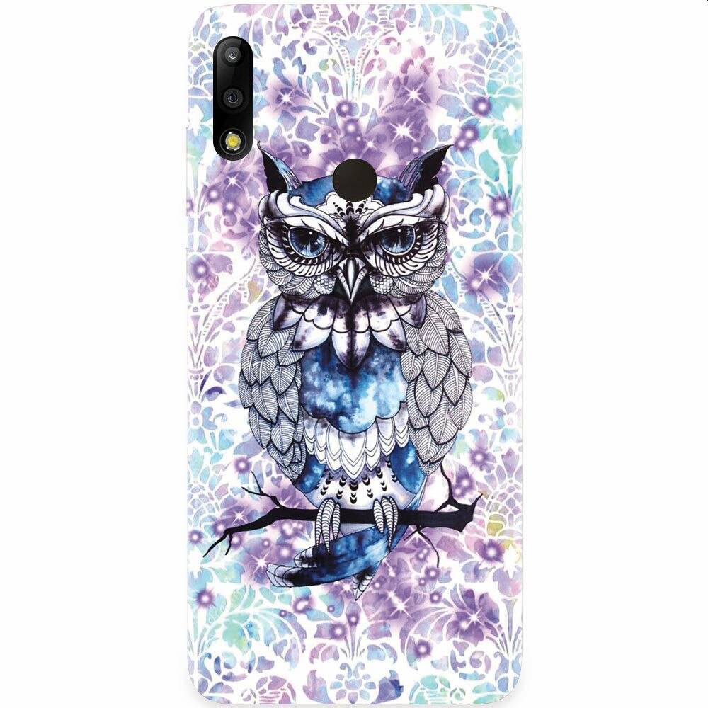 Husa silicon pentru Asus Zenfone Max Pro M2, Abstract Owl