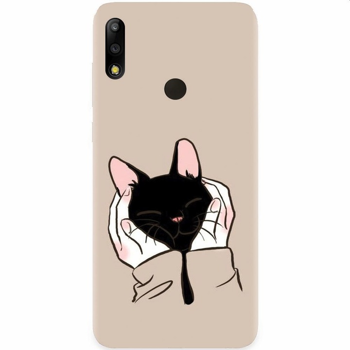 Силиконов кейс за Asus Zenfone Max Pro M2, Th Black Cat In Hands
