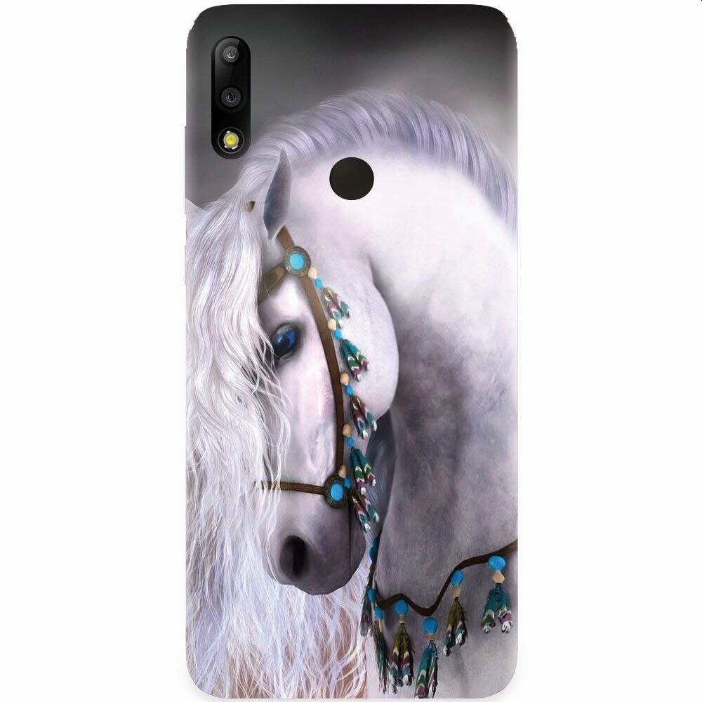Husa silicon pentru Asus Zenfone Max Pro M2, White Horse