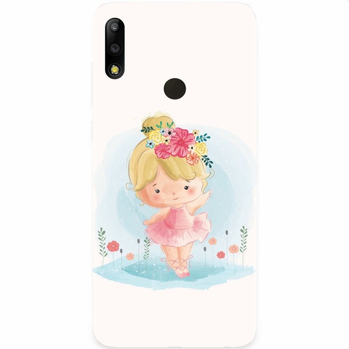 Силиконов кейс, съвместим с Asus Zenfone Max Pro M2, Ballerina