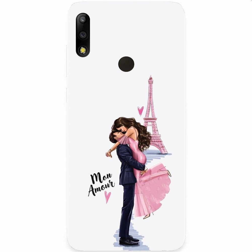 Husa silicon pentru Asus Zenfone Max Pro M2, Paris Love Mon Amour