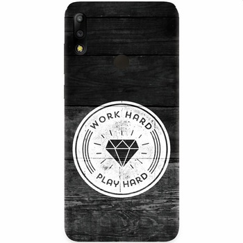 Husa silicon pentru Asus Zenfone Max Pro M2, Work Hard Play Hard Husa silicon pentru Asus Zenfone Max Pro M2, Work Hard Play Hard
