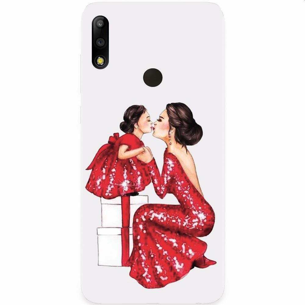 Husa silicon pentru Asus Zenfone Max Pro M2, Double Red Dress