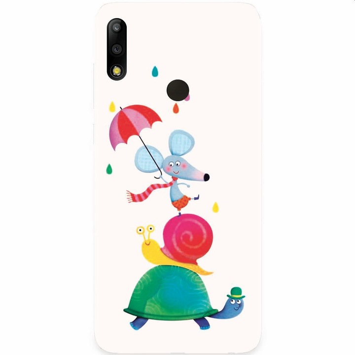 Husa silicon pentru Asus Zenfone Max Pro M2, Happy Animals