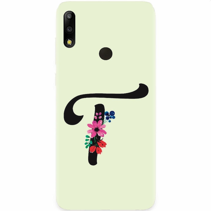 Силиконов кейс съвместим с Asus Zenfone Max Pro M2, буква T
