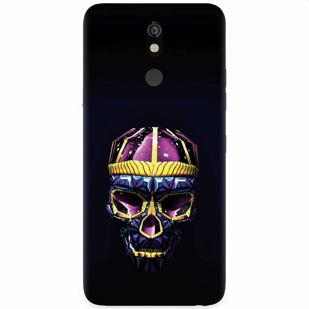 Husa silicon pentru LG K40, Colorfull Skull