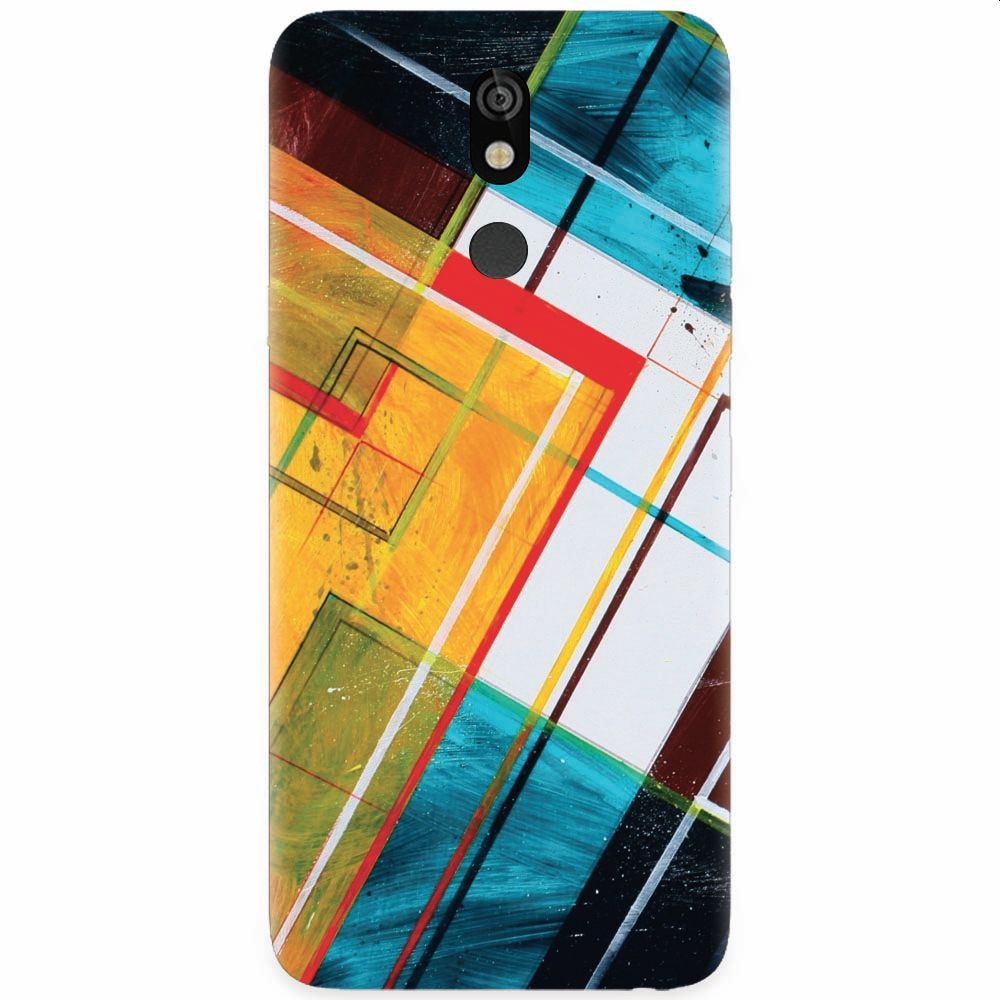 Husa silicon pentru LG K40, Abstraction Color Shape