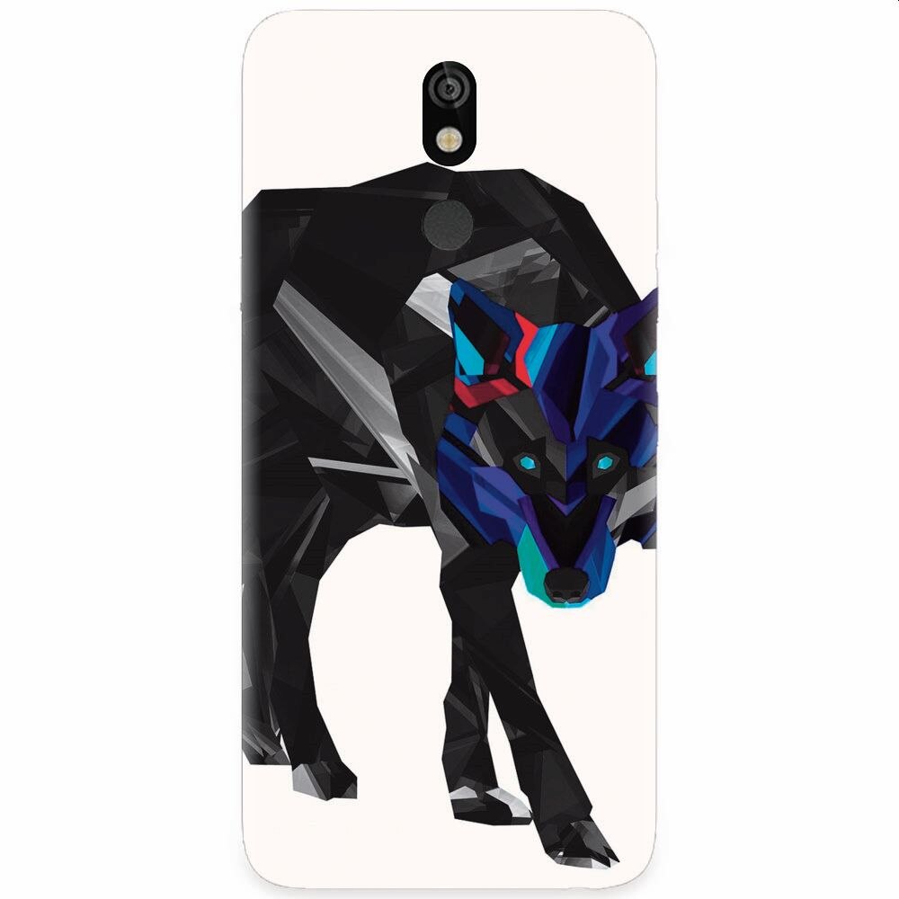Husa silicon pentru LG K40, Abstract Wolf
