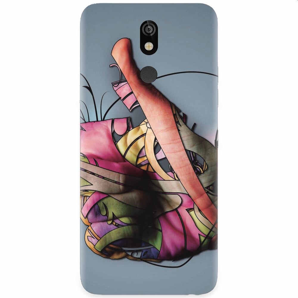Husa silicon pentru LG K40, Beautiful Hand Art