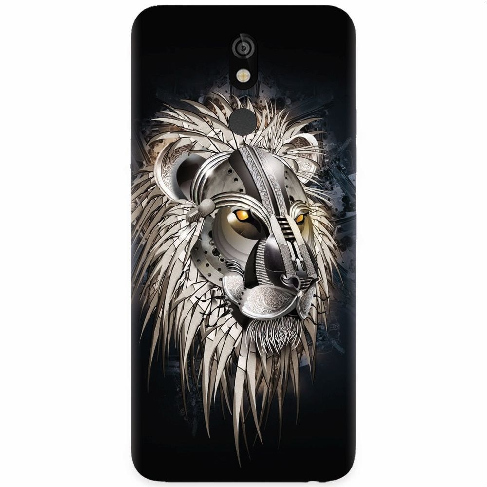 Husa silicon pentru LG K40, Abstract Lion 001