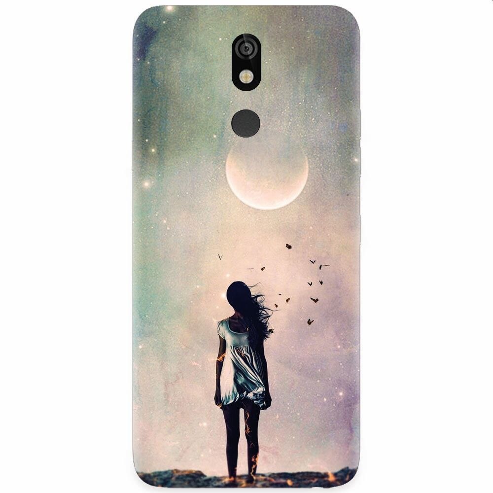 Husa silicon pentru LG K40, Alone Woman Cgi Hd K
