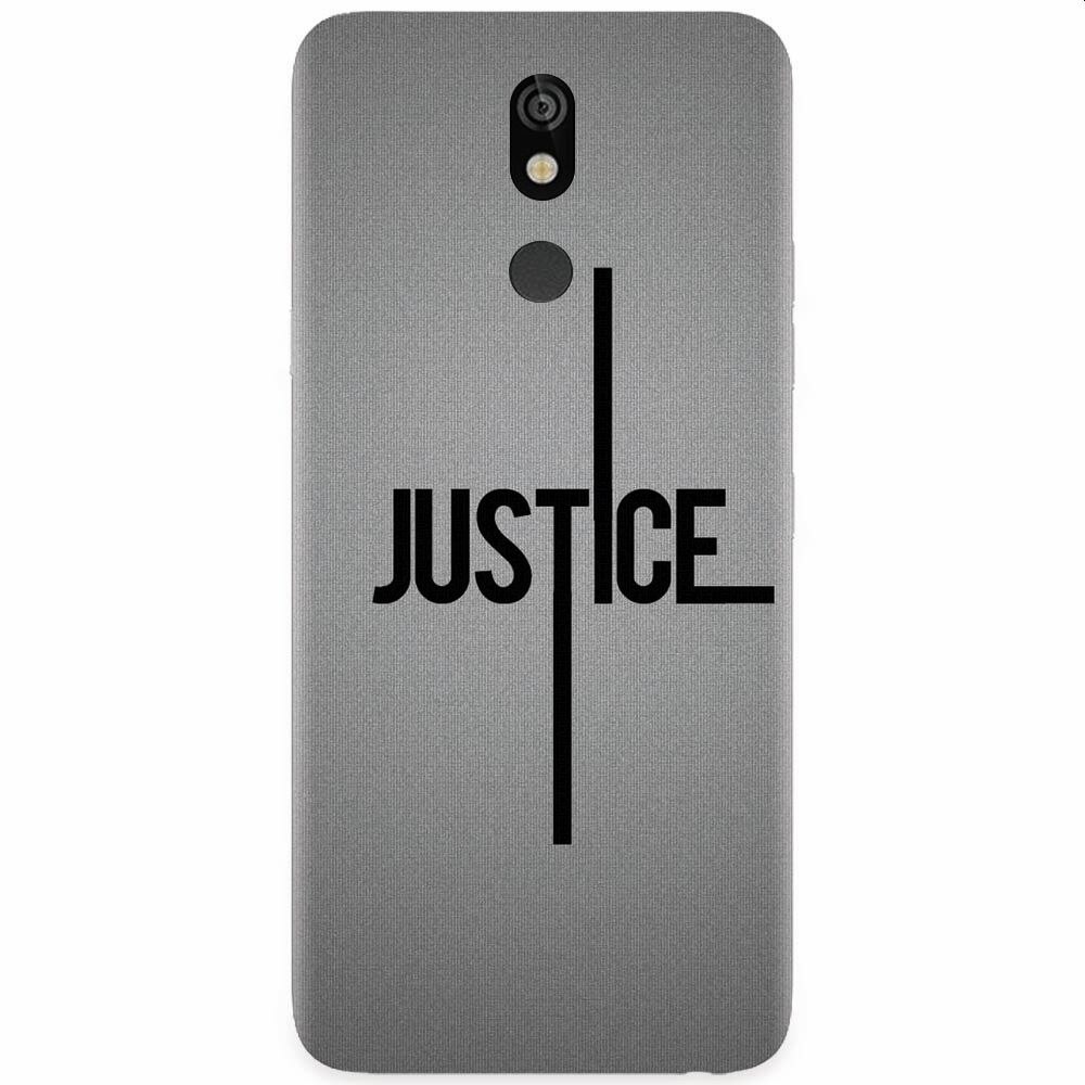 Husa silicon pentru LG K40, Amir Justice Minimalistic Nubheebuccus Text
