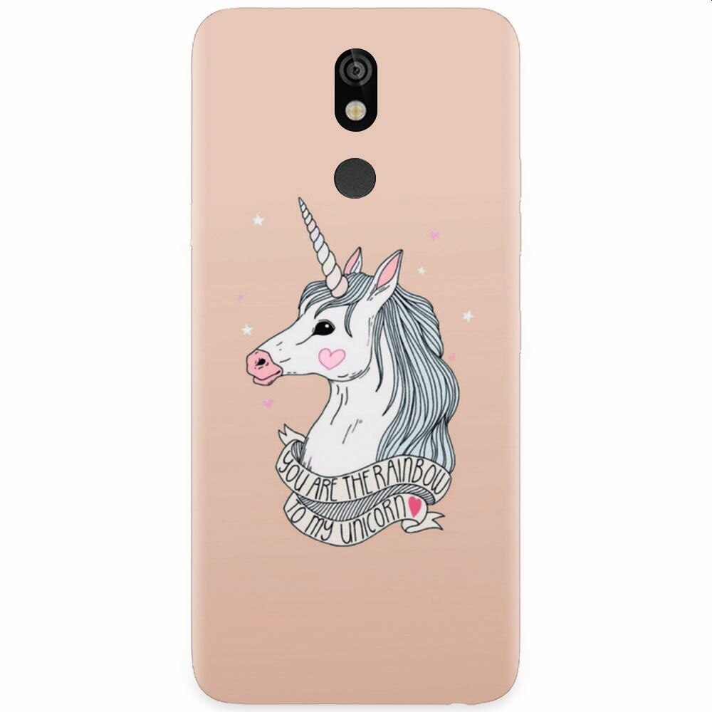 Husa silicon pentru LG K40, Cute Rose Gold