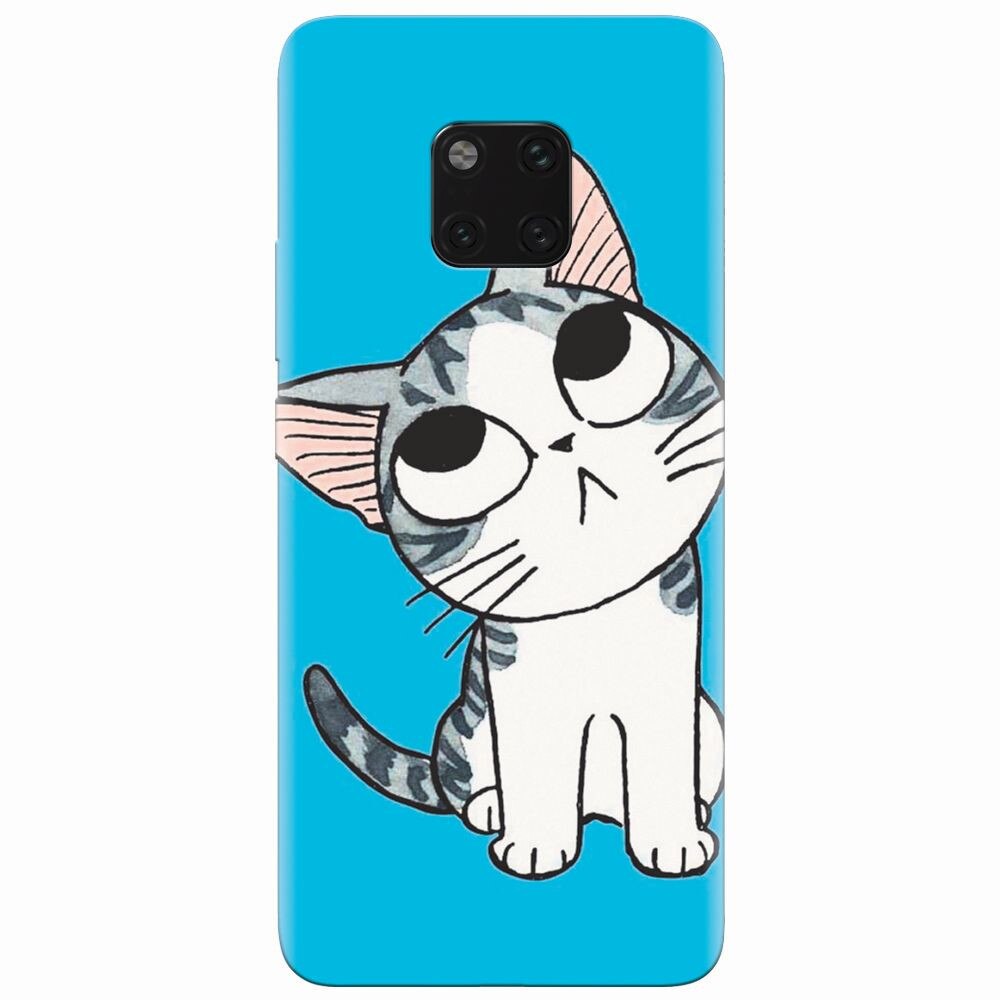 Husa silicon pentru Huawei Mate 20 Pro, Cat Lovely Cartoon