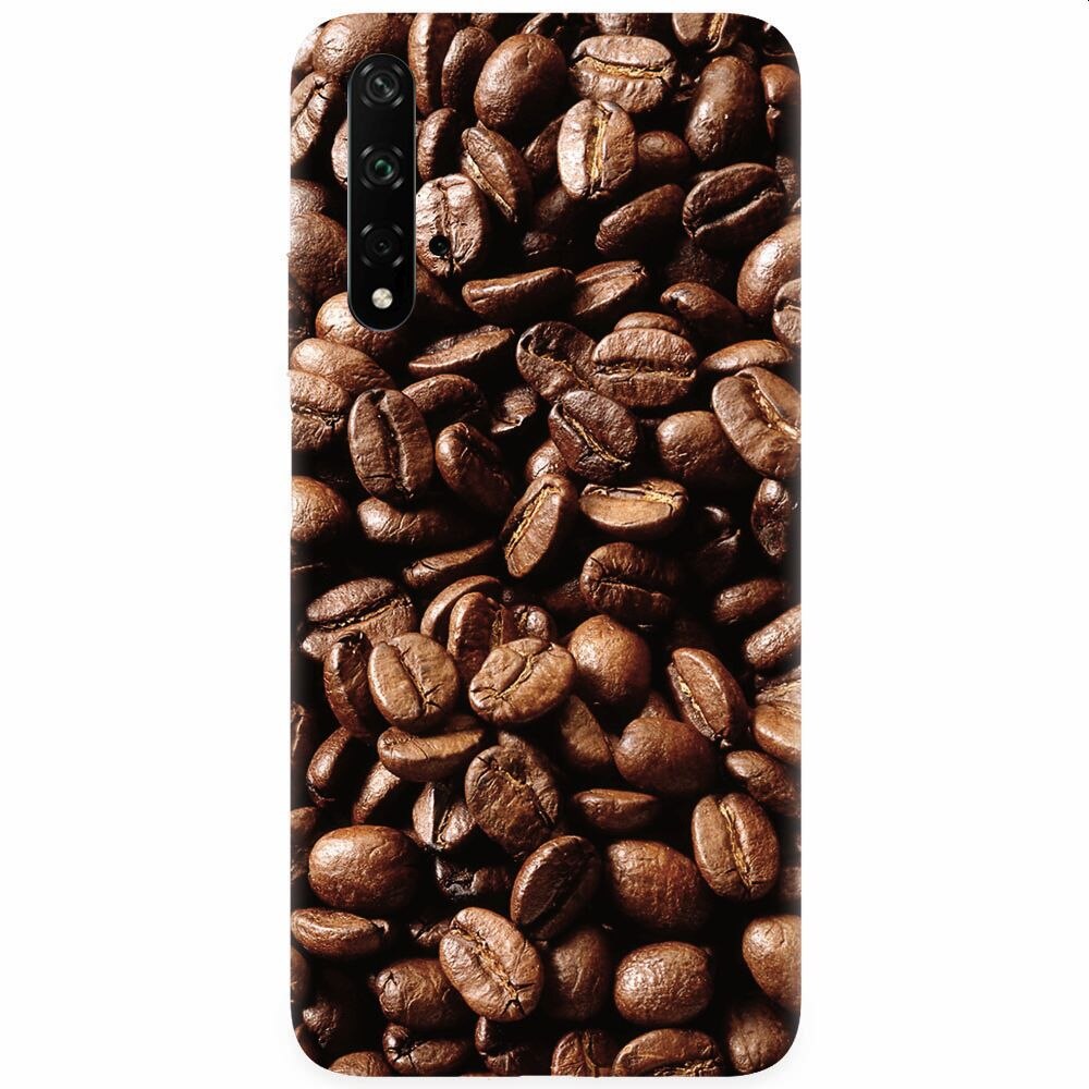 Husa silicon pentru Honor 20, Coffee Beans