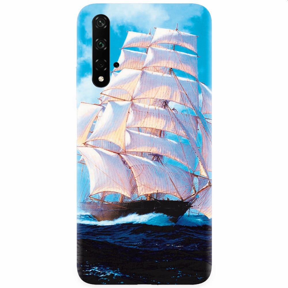 Husa silicon pentru Honor 20, Attractive Art Of Ships