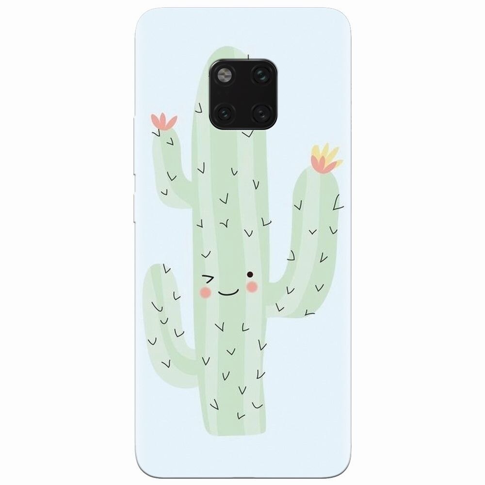 Husa silicon pentru Huawei Mate 20 Pro, Cactus