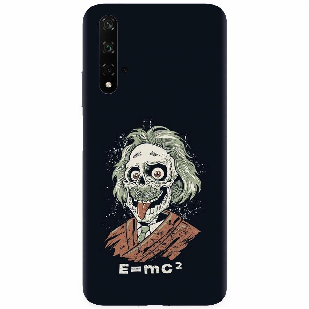 Husa silicon pentru Honor 20, Albert Einstein Caricature