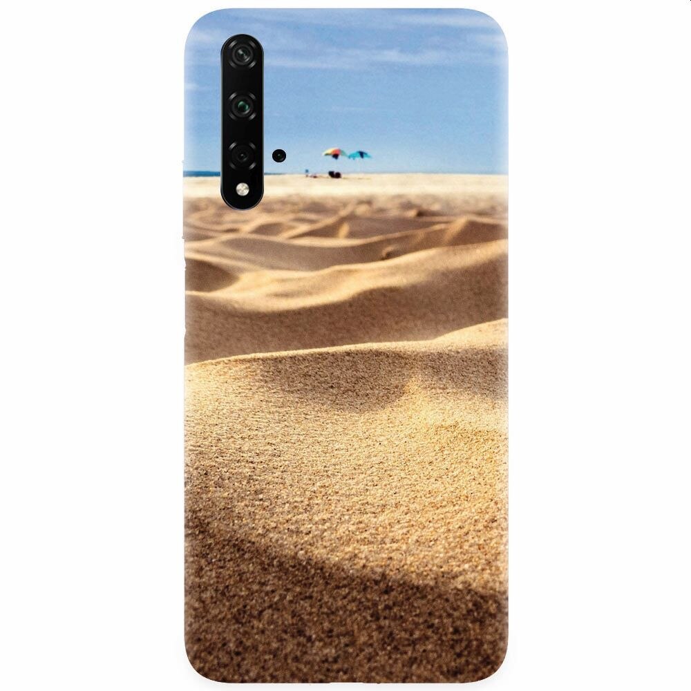 Husa silicon pentru Honor 20, Beach Sand Closeup Holiday