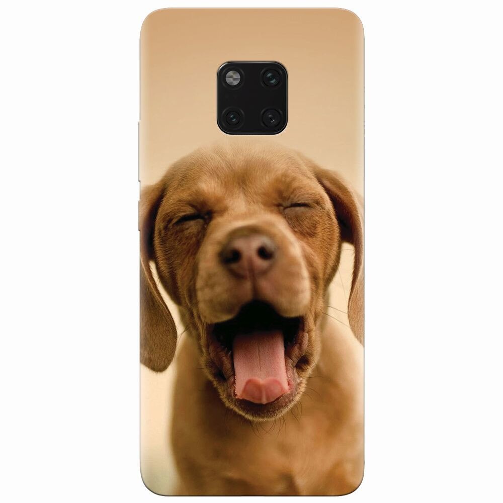 Husa silicon pentru Huawei Mate 20 Pro, Cute Yawning Puppy