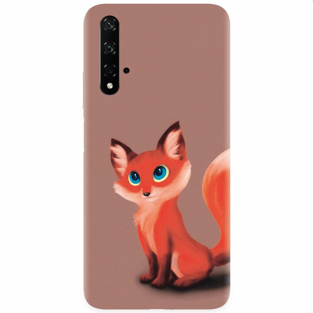 Husa silicon pentru Honor 20, Fox Cartoon Animal And
