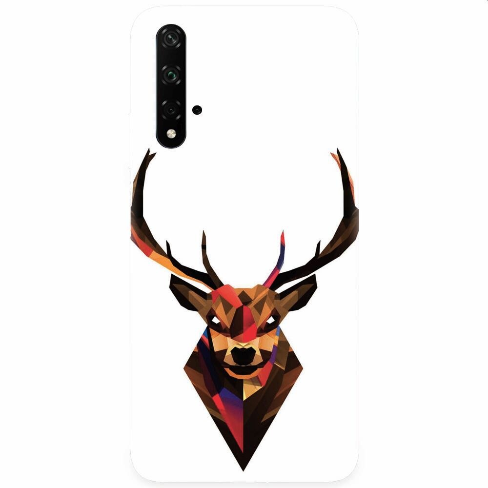 Husa silicon pentru Honor 20, Geometric Tibetan Antelope