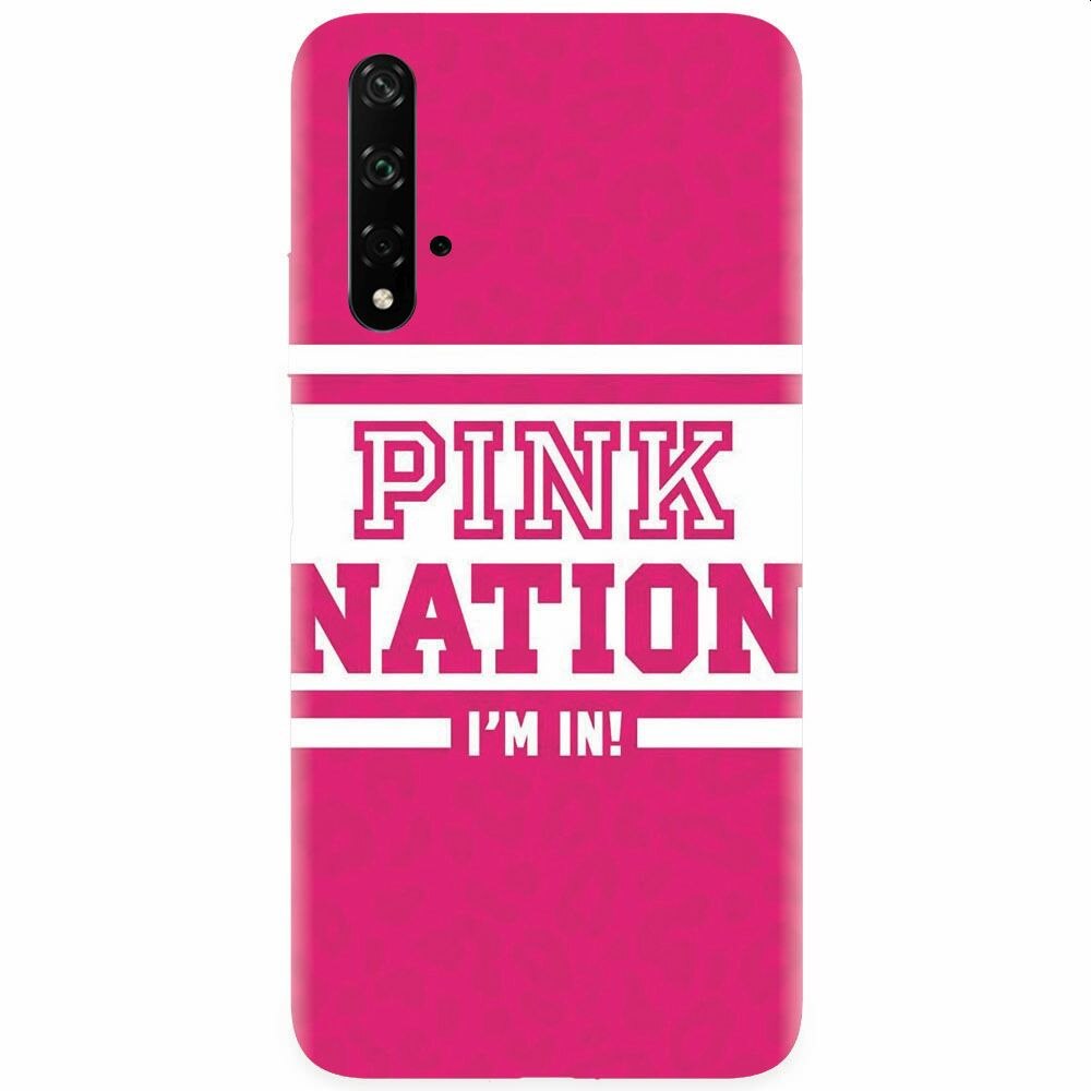 Husa silicon pentru Honor 20, Pink Nation