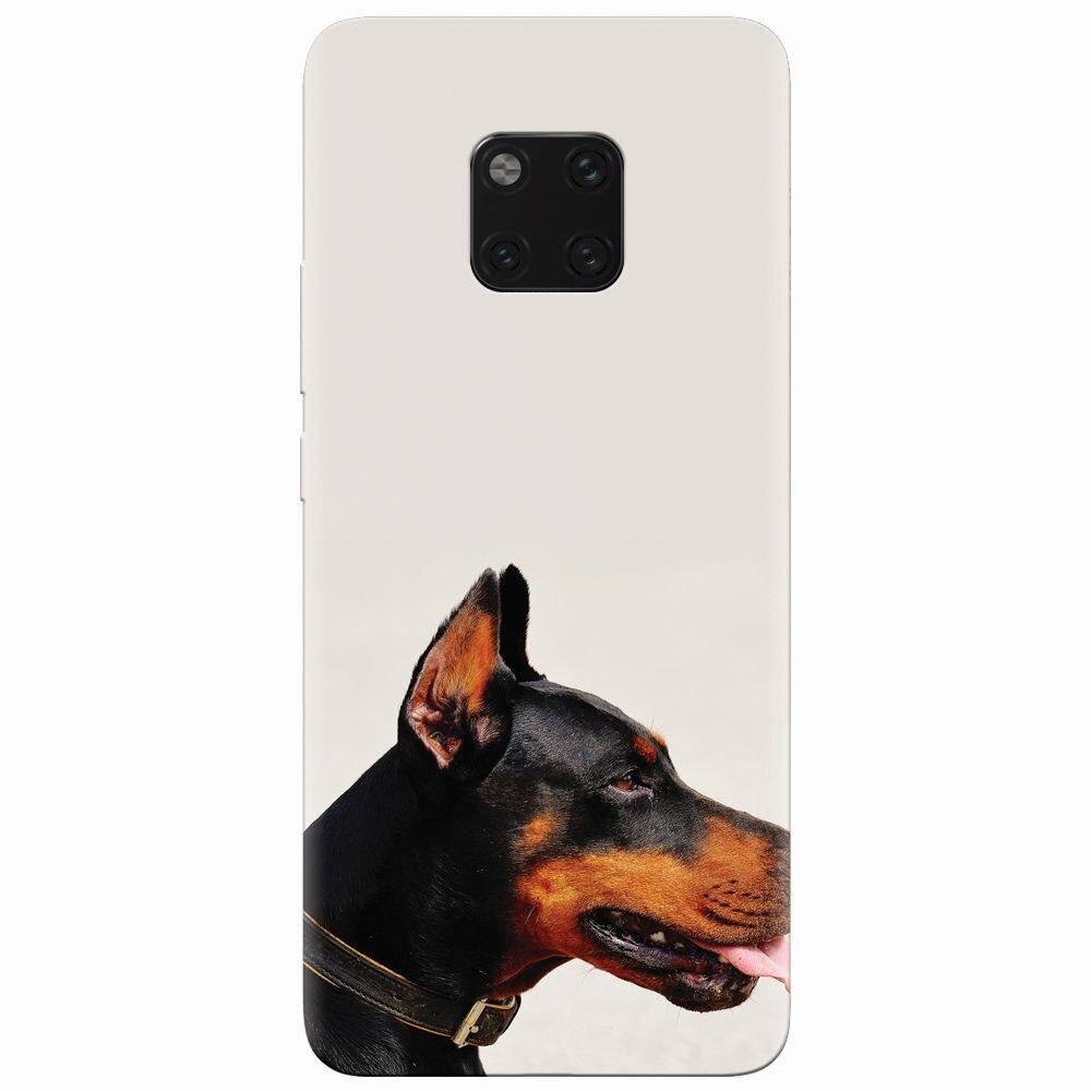 Husa silicon pentru Huawei Mate 20 Pro, Doberman
