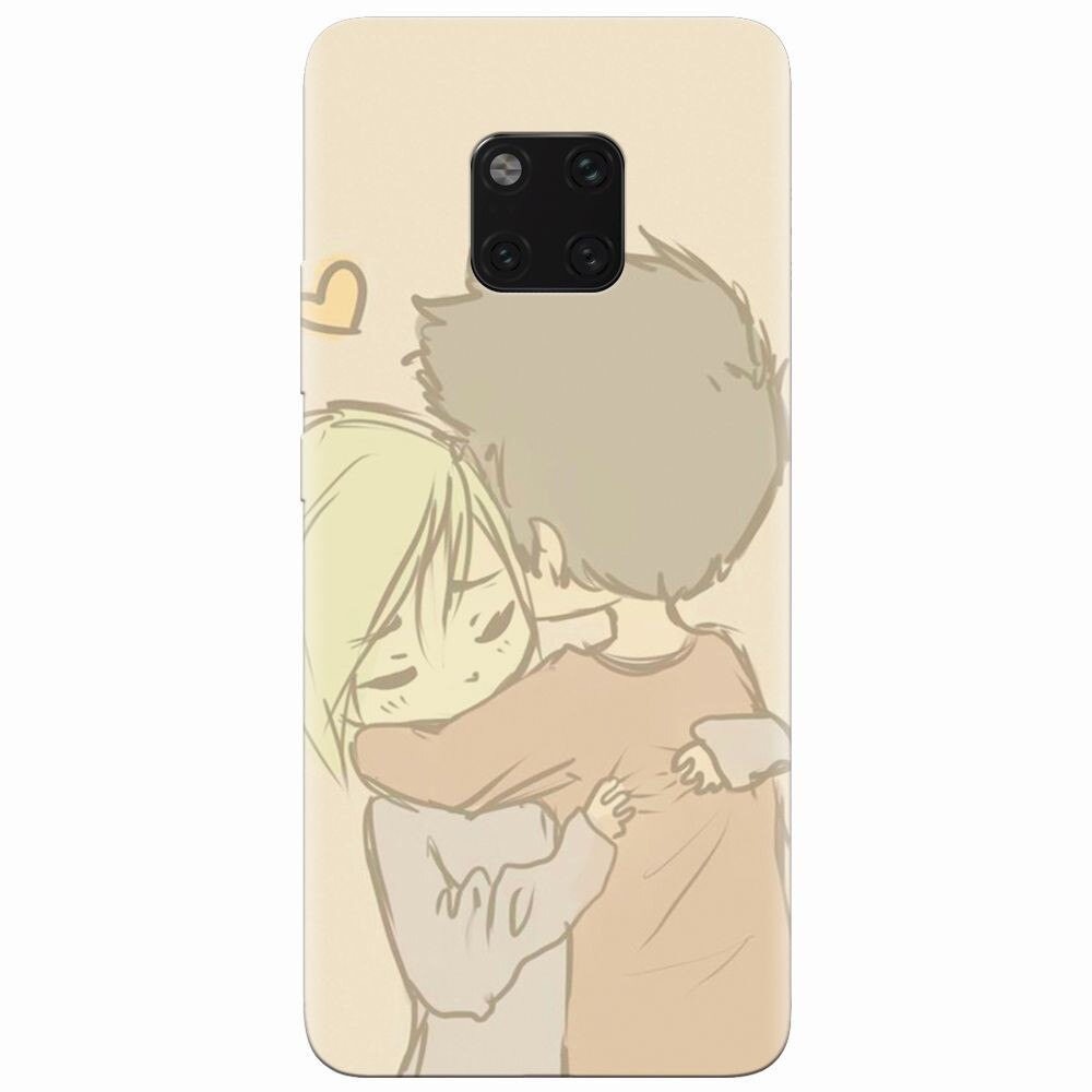 Husa silicon pentru Huawei Mate 20 Pro, Couple Hug