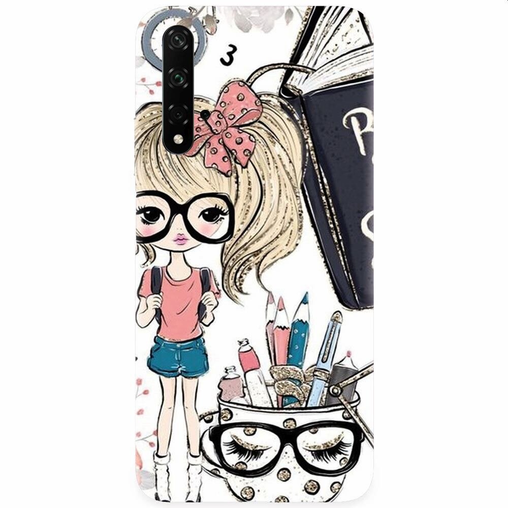 Husa silicon pentru Honor 20, School Girl