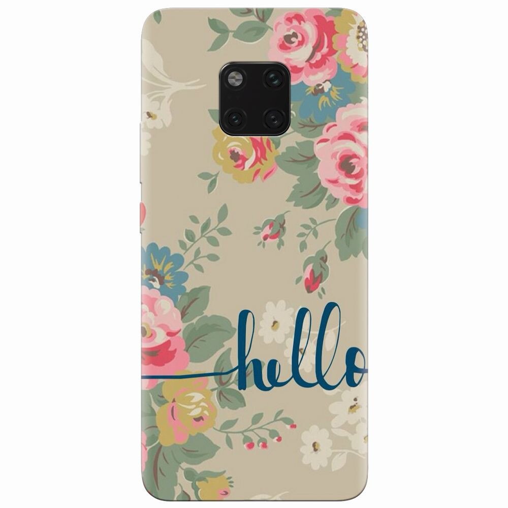 Husa silicon pentru Huawei Mate 20 Pro, Cute Flower Phone