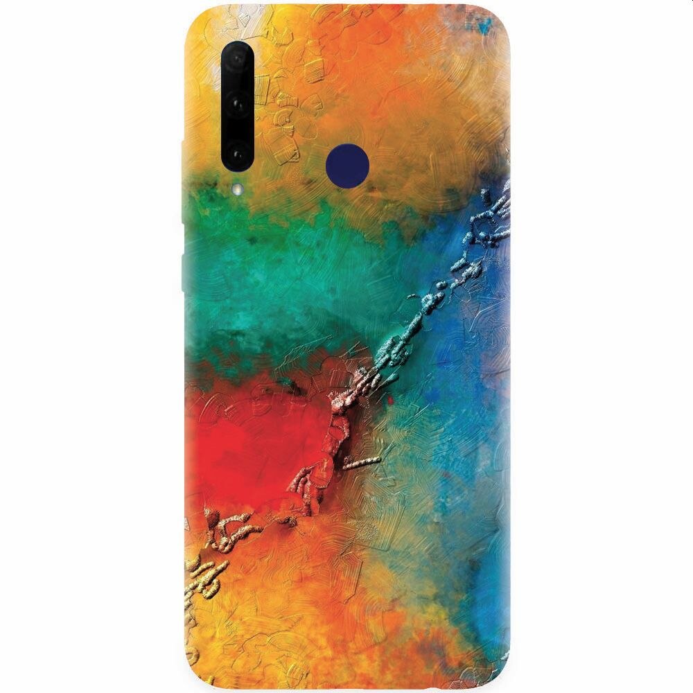 Husa silicon pentru Honor 20 Lite, Colorful Wall Paint Texture
