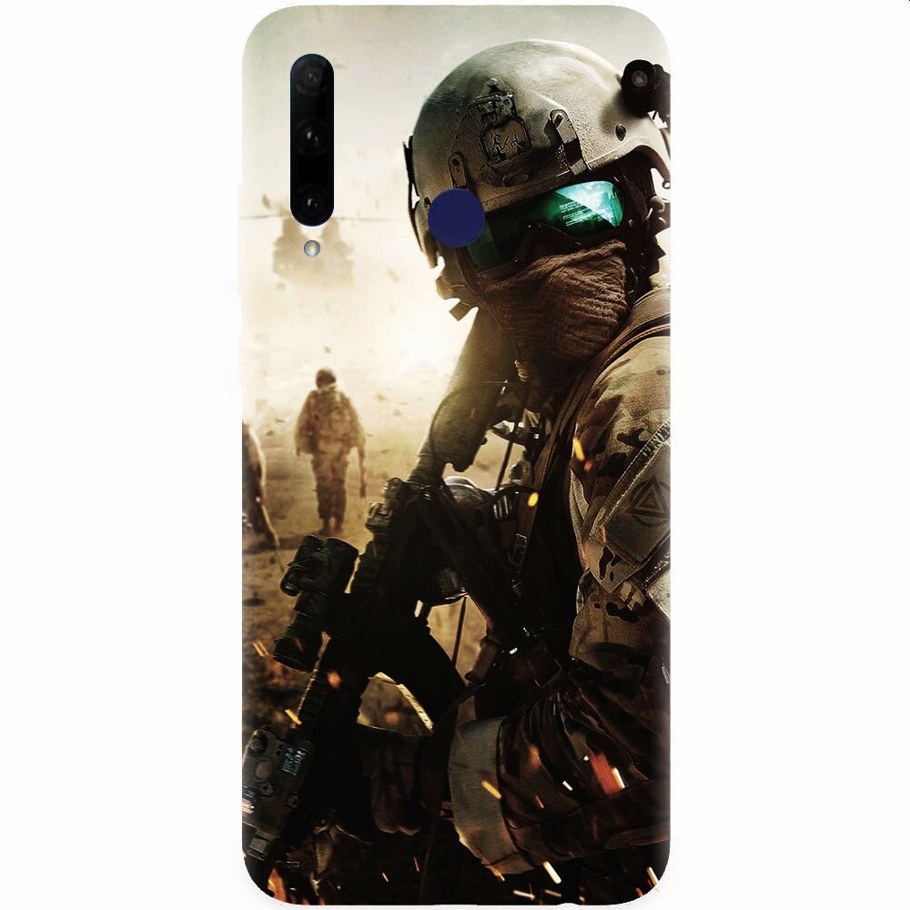 Husa silicon pentru Honor 20 Lite, Battlefield