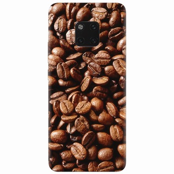 Husa silicon pentru Huawei Mate 20 Pro, Coffee Beans Husa silicon pentru Huawei Mate 20 Pro, Coffee Beans
