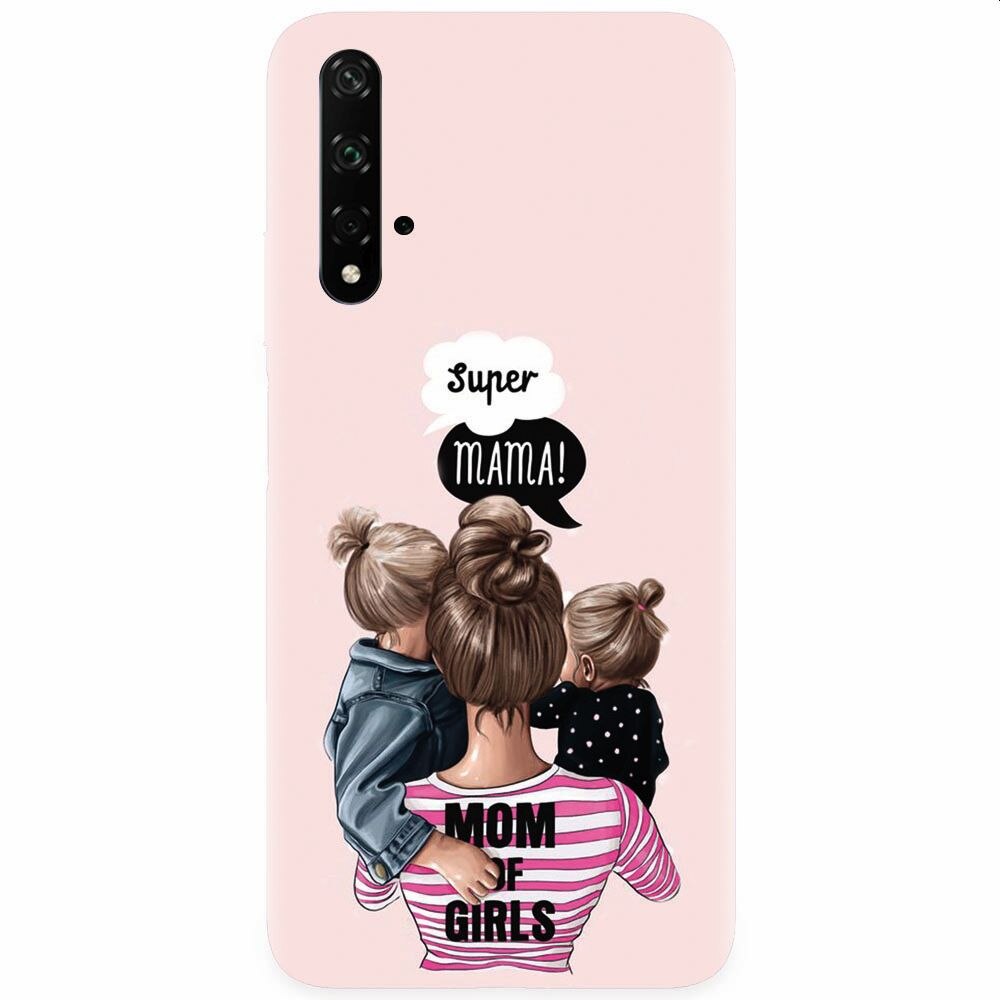 Husa silicon pentru Honor 20, Mom Of Girls