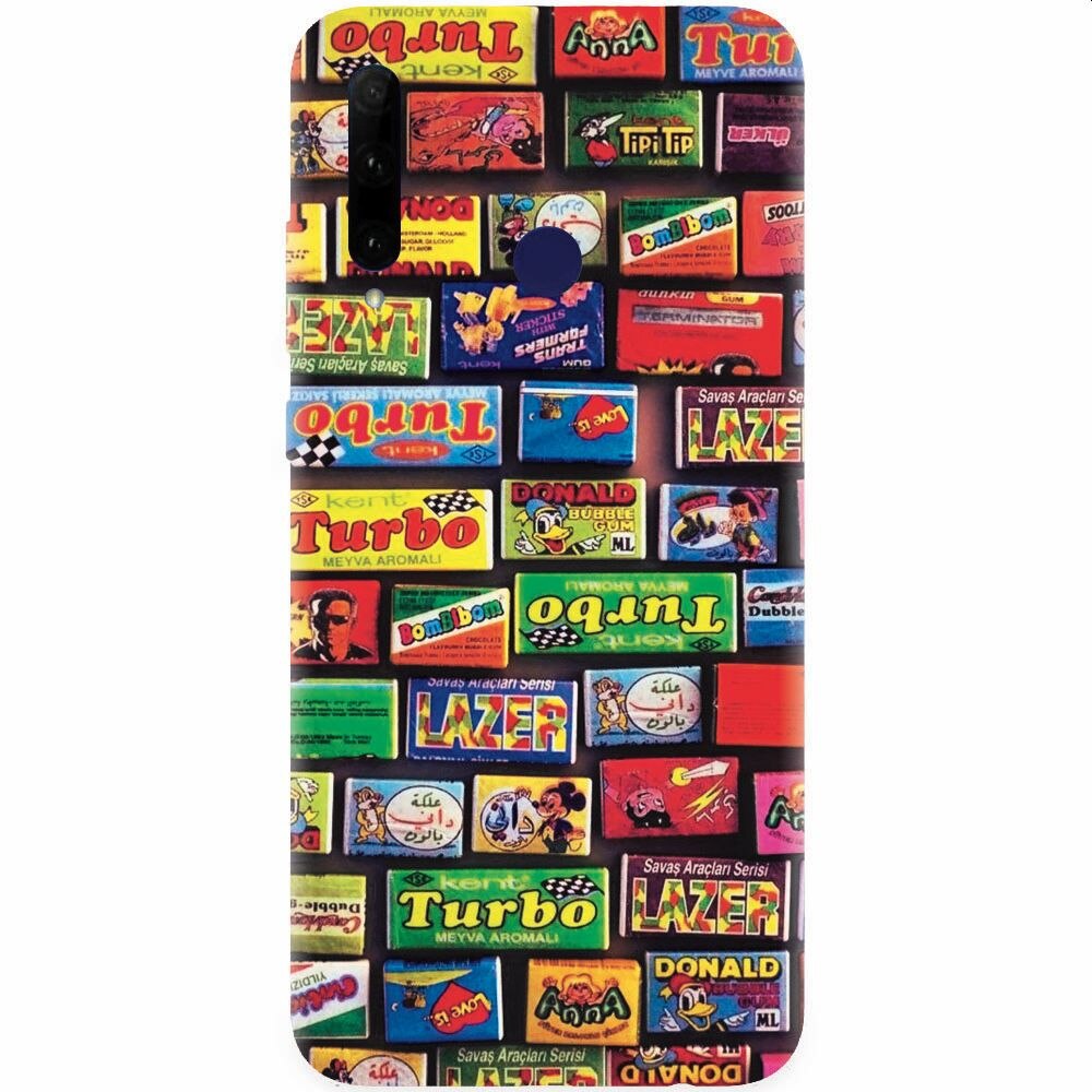 Husa silicon pentru Honor 20 Lite, Chewing Gum Turbo