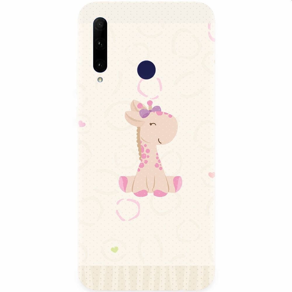 Husa silicon pentru Honor 20 Lite, Giraffe Cute