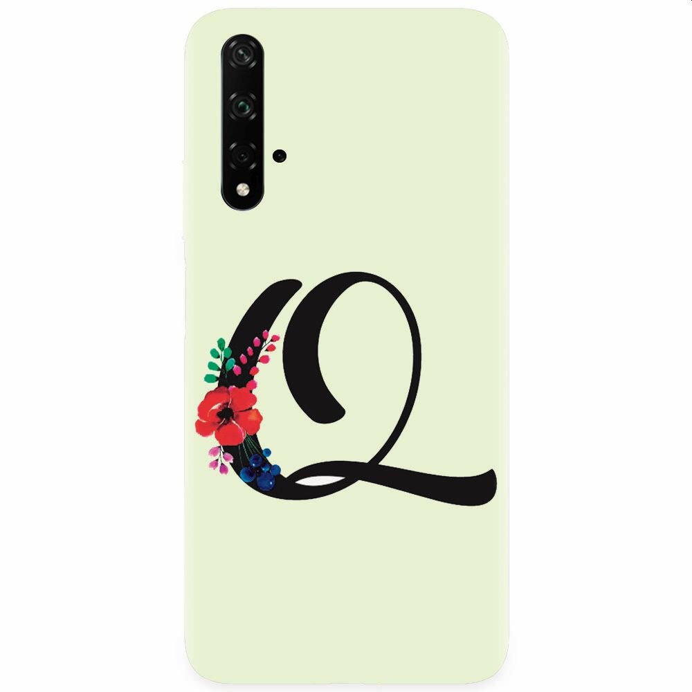 Husa silicon pentru Honor 20, Litera Q