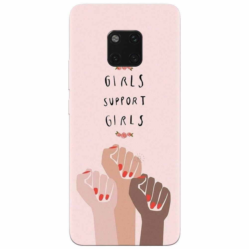 Husa silicon pentru Huawei Mate 20 Pro, Girls Supportgirls