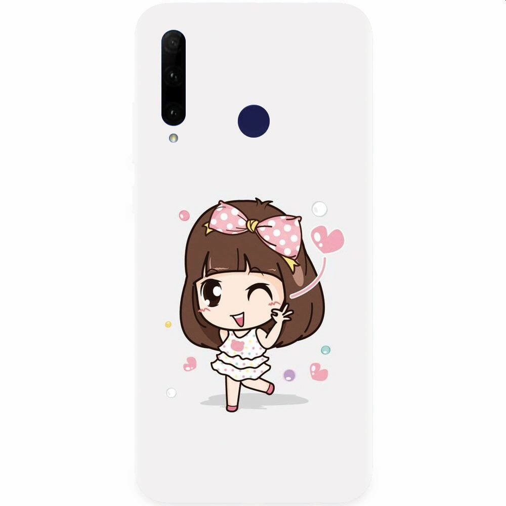 Husa silicon pentru Honor 20 Lite, Happy Girl