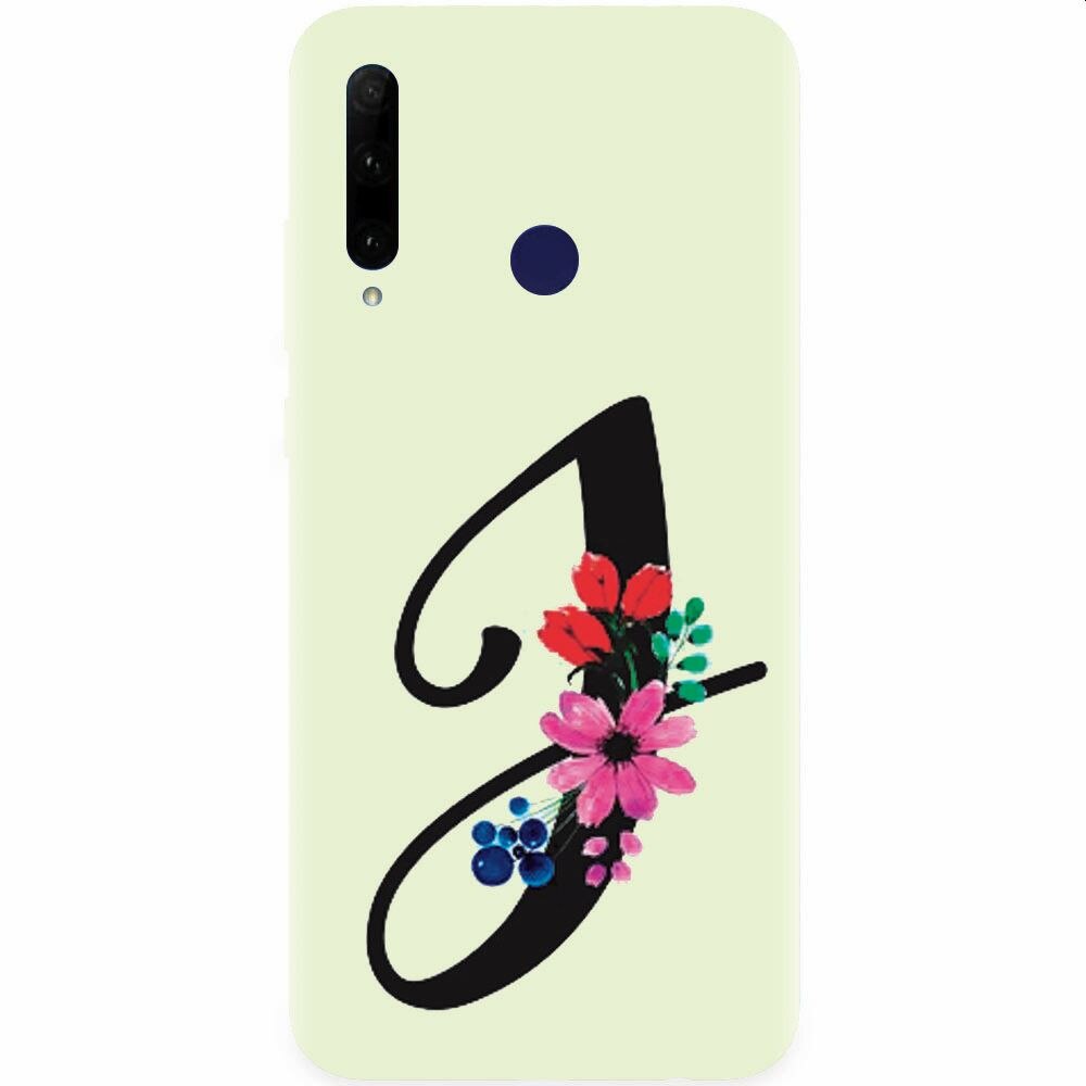 Husa silicon pentru Honor 20 Lite, Litera J