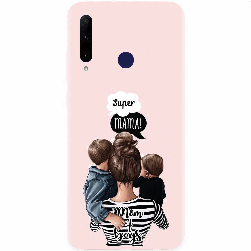 Husa silicon pentru Honor 20 Lite, Mom Of Boys