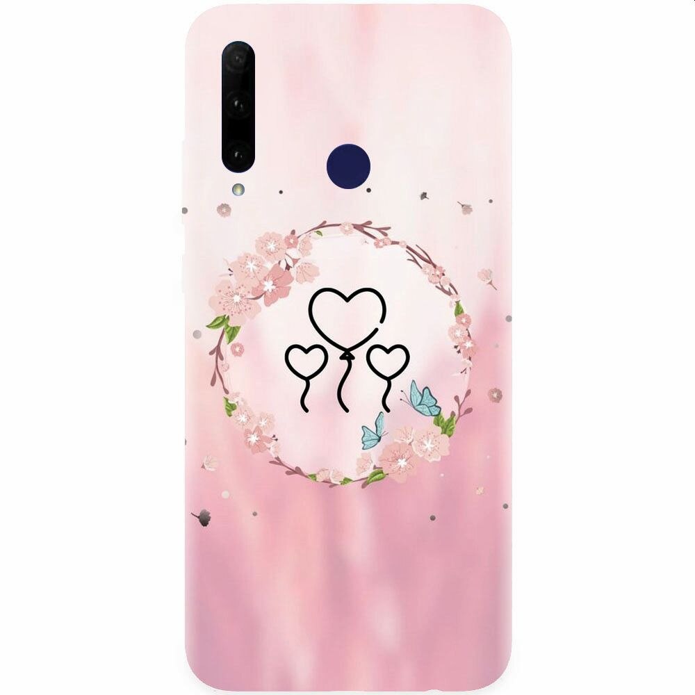 Husa silicon pentru Honor 20 Lite, Heart Baloons